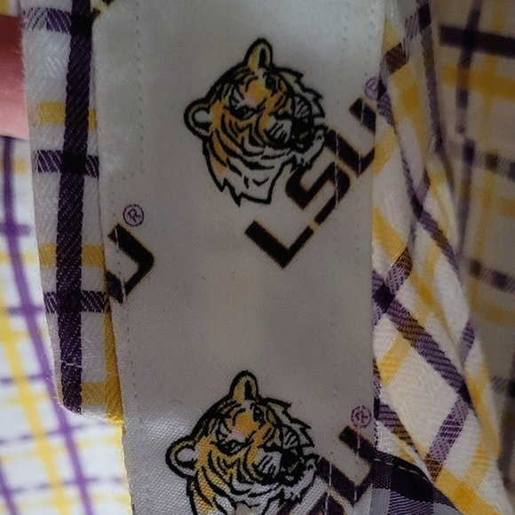 Thomas Dean Collegiate Men's Long-Sleeve Shirt XXLarge LSU - Picture 7 of 12